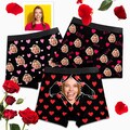 Personalized Face Boxers, Custom Photo Underwear, Boyfriend Valentine's Day Gifts