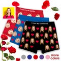 Personalized Boxers Cotton, Custom Boxer Briefs for Him, Photo Underwear Boyfriend Gift