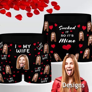 Custom Face Boxers, Personalized Face Underwear, Underwear with Face, Picture on Boxer Briefs, Photo Boxers Gift for Husband Boyfriend