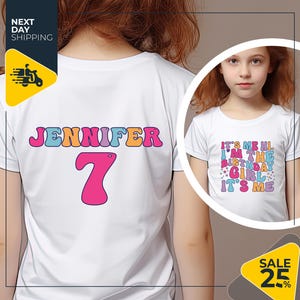 Personalized It&#39;s me Hi I&#39;m the Birthday Girl | It&#39;s Me Shirt | Custom Birthday Name Age shirt | It&#39;s me Hi Shirt | Personalized Birthday