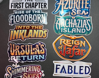 Lorcana Vinyl Stickers: Waterproof Decals for Card & Deck Box Organization