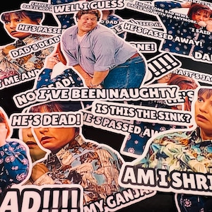 Roseanne Aunt Jackie Dad's Dead/Ganja/Dan Conner Vinyl Decal Stickers
