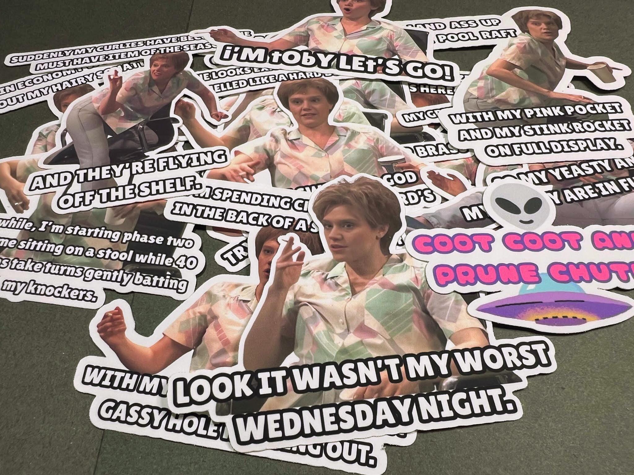 Kate McKinnon SNL Sticker: Miss Rafferty Alien Abduction Vinyl Decal