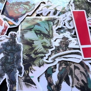 Metal Gear Solid Vinyl Sticker Pack: Laptop, Console, Water Bottle Decals