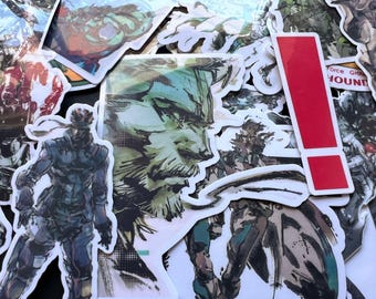 Metal Gear Solid Vinyl Sticker Pack: Laptop, Console, Water Bottle Decals