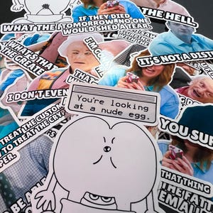 Ich denke, Sie sollten Vinyl-Aufkleber hinterlassen! Tim Robinson! Personalisierte Vinyl-Aufkleber für Laptop, Konsolen, Wasserflaschen, Autos und mehr!