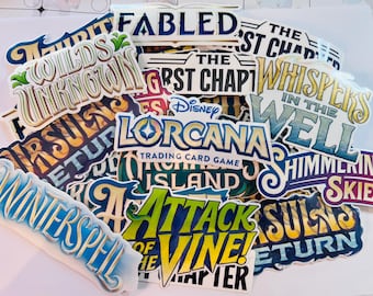 Lorcana Vinyl Stickers: Waterproof Decals for Card & Deck Box Organization