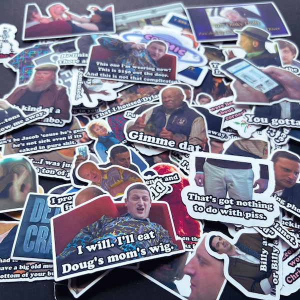 I Think You Should Leave Stickers: Tim Robinson Netflix Vinyl Decals - Waterproof PACK 30