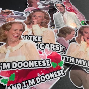 Saturday Night Live SNL Dooneese Vinyl Decal Stickers Die Cut perfect for laptops, kindle cases, water bottles, sticker bombing and more!