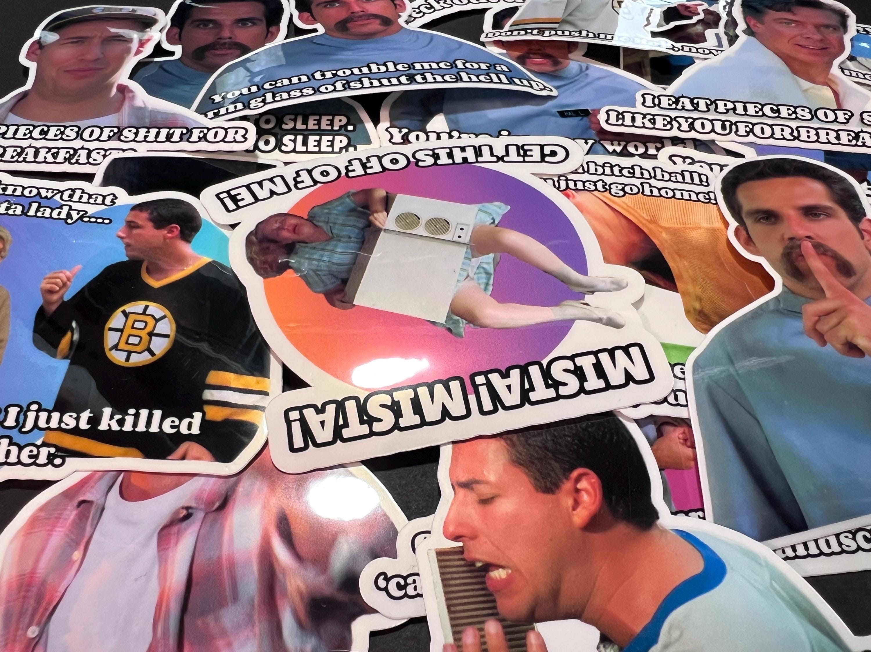 Happy Gilmore Vinyl Sticker Set: 90s Comedy, Waterproof Decals