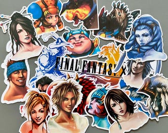 Pegatinas de personajes de Final Fantasy X: Calcomanías de vinilo duraderas