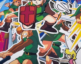 ゼルダの伝説 レトロステッカー：ビニールデカールセット