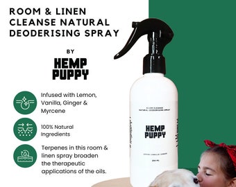 Room & Linen Cleanse Natural Organic Deodorising Spray 250ml by Hemp Puppy