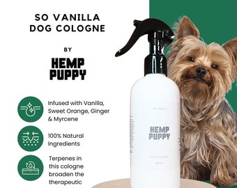 So Vanilla Natural Organic Vegan Dog Cologne 250ml by Hemp Puppy