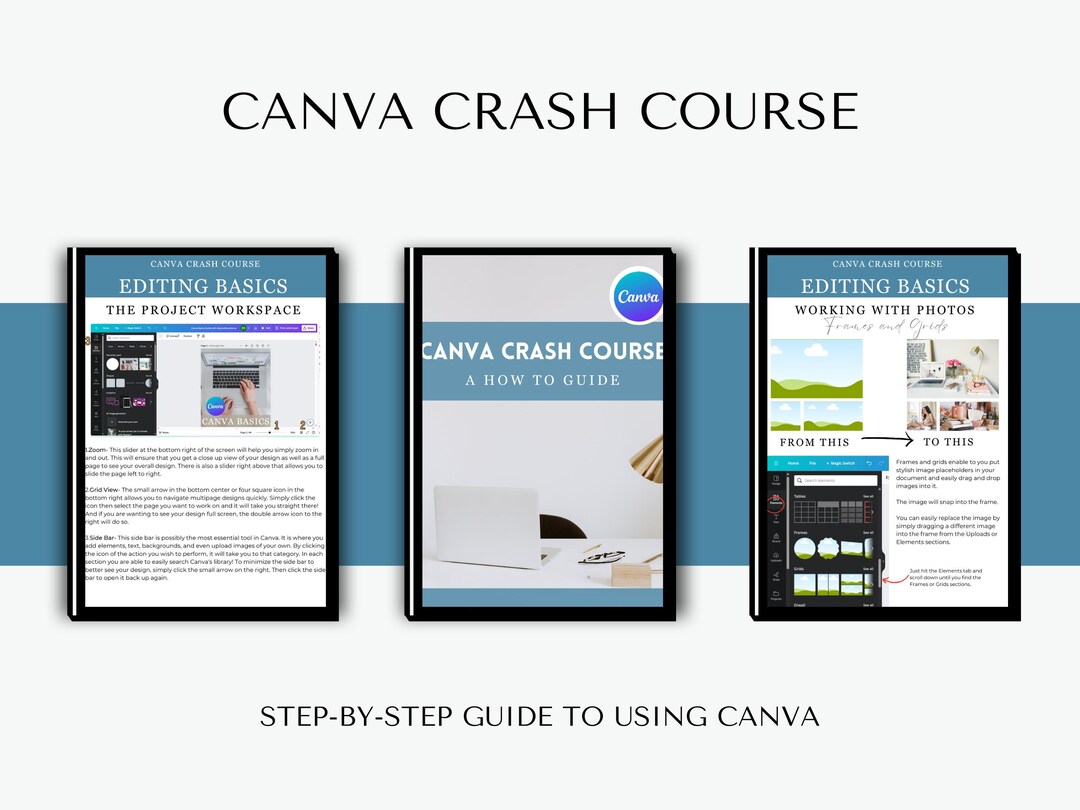 Canva Crash Course E-book, Step-by-step Guide to Using Canva - Etsy
