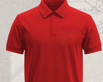 Blank Polo Shirts Customizable Polos with different Color Options Performance Sport Cotton Polo Sports Fabric Color Polo Tee S/M Blank Plain