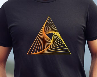 Geometric Triangle T-shirt: Minimalist Abstract Art Tee