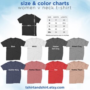 a women's t - shirt with measurements for each shirt