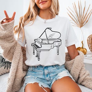 Piano Girl Shirt I Pianist Piano Lover Player Piano Girl Shirt I Pianist Piano Lover Player