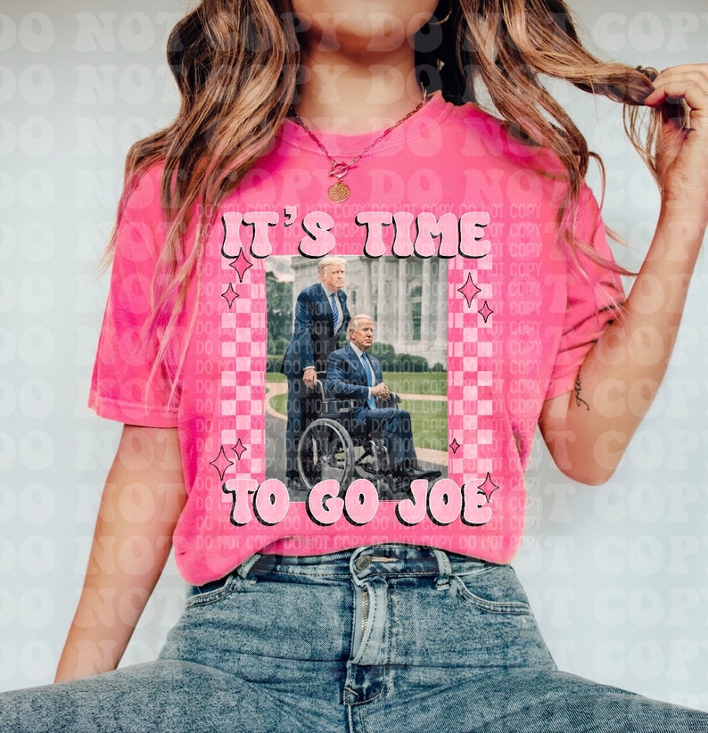 ORIGINAL Its time to go joe png, Joe wheelchair png, FJB png, Lets go Brandon png, daddys home png, digital design image 2