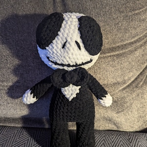 Jack Skellington stuffed animal (crocheted)