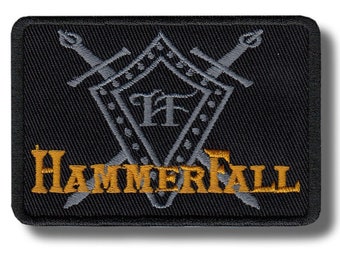 Hammerfall Patch Badge Applique Embroidered Iron on dde3d7