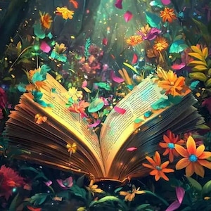Painting By Numbers | Beautiful Book-ish Canvas | Home Decor Painting | Perfect Gift for Book Lover