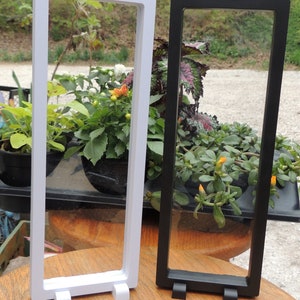 SALE Floating Frame, 300 x 110 mm, display Case, Beads, Jewelery, Coins, Gems, Treasure, Stand, Holder, Box, Fossils, Suspended display