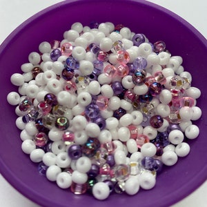 Winter Berry Seed Bead mix size 6 NEW 4mm, 50 grams, beading, Jewelry