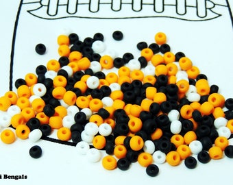 NFL Football Team AFC East and AFC North Colors for Beading, Size 6 seed beads, Are you ready for some Football?