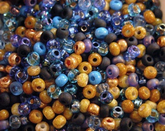 Twilight in the Canyon  6/0 seed bead mix 50 grams