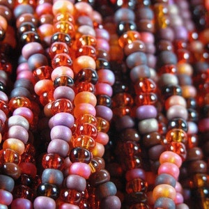ARIZONA SUNSET Seed Bead Mega Mix  6/0 Czech Glass  Loose Beads