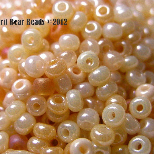 Ivory and Old Lace seed bead mix size 6