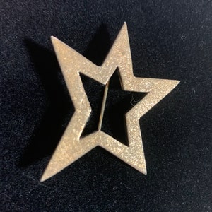 Badavici Sterling Star Pin brooch. 925 Silver, Luck, protection, direction, guidance and security image 1