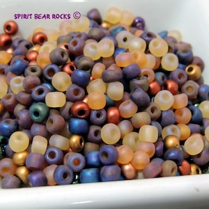 Autumn Equinox mix  Czech Glass seed bead mix size 6
