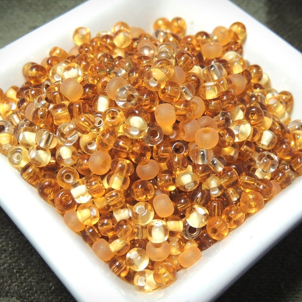 Imperial Topaz Treasure Mix Size 6 Seed Beads 50 grams
