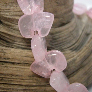 Rose Quartz Zuni Bear Beads 4 Beads image 3