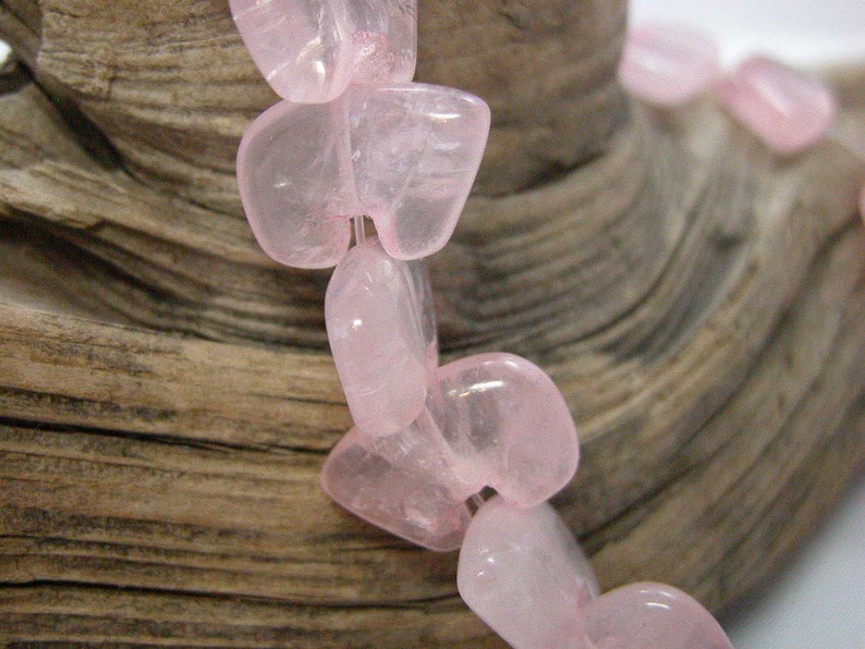 Rose Quartz Zuni Bear Beads 4 Beads image 3