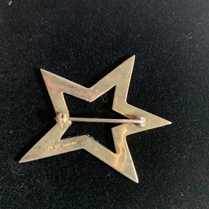 Badavici Sterling Star Pin brooch. 925 Silver, Luck, protection, direction, guidance and security image 3