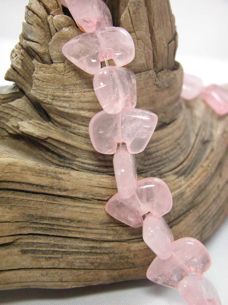 Rose Quartz Zuni Bear Beads 4 Beads image 5