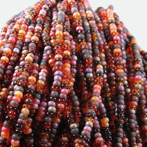 ARIZONA SUNSET Seed Bead Mega Mix 6/0 Czech Glass Loose Beads image 2