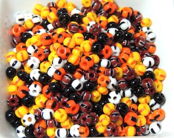Spirit of Halloween, bead mix, Limited edition 2023, size 6, Orange, yellow, black