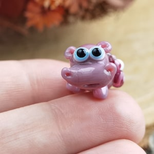 Tiny glass animals Hippo gifts miniature Hippo figurine glass Hippo   tiny Hippo decor Hippo ornaments Glass figurines House hippo