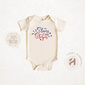 Stars and Stripes Baby Onesie®: Patriotic 4th of July Shirt