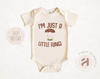 Funny Mushroom Baby Onesie®: Cottagecore Fungi Pun Toddler Tee