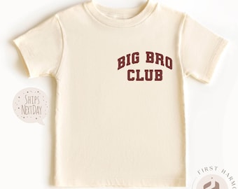 Big Bro Club Toddler Shirt: Vintage Kids T-Shirt