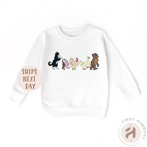Little Bear Toddler Sweatshirt, Cute Animal Friends Sweatshirt, Animated TV Show Sweatshirt, TV Series Sweatshirt, Animal Friends Sweatshirt image 3