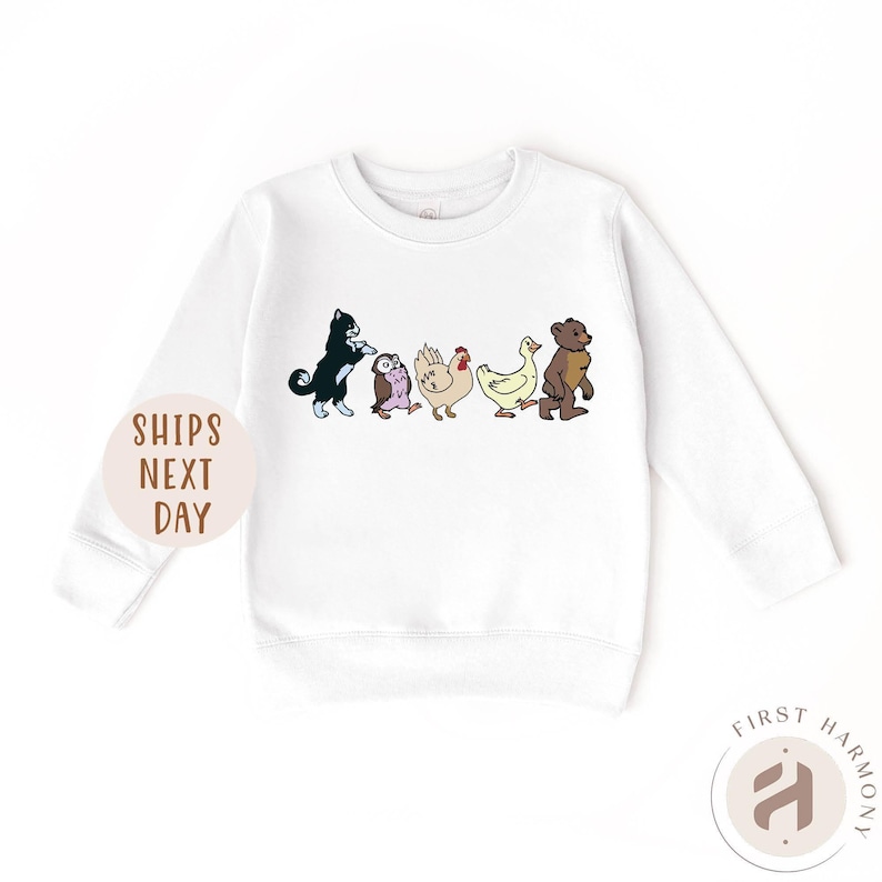 Little Bear Toddler Sweatshirt, Cute Animal Friends Sweatshirt, Animated TV Show Sweatshirt, TV Series Sweatshirt, Animal Friends Sweatshirt image 3