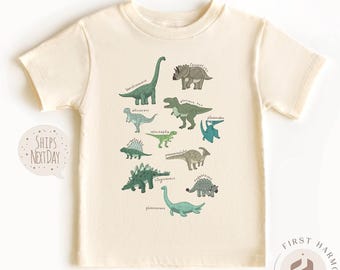 Dino Kids T-Shirt: Retro Dinosaurs Tee for Toddler & Youth