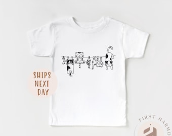 Funny Cat Laundry Day Shirt, Cute Hanging Cats T-Shirt For Toddlers And Babies, Cat Lover Gift, Family Matching Kitty Tee